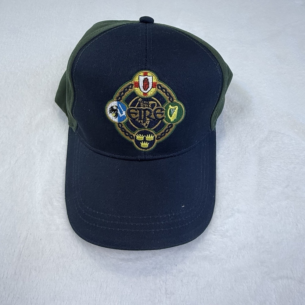 Lansdowne GAA Eire Crest Baseball Cap Blue Green One Size Hat Irish Provinces